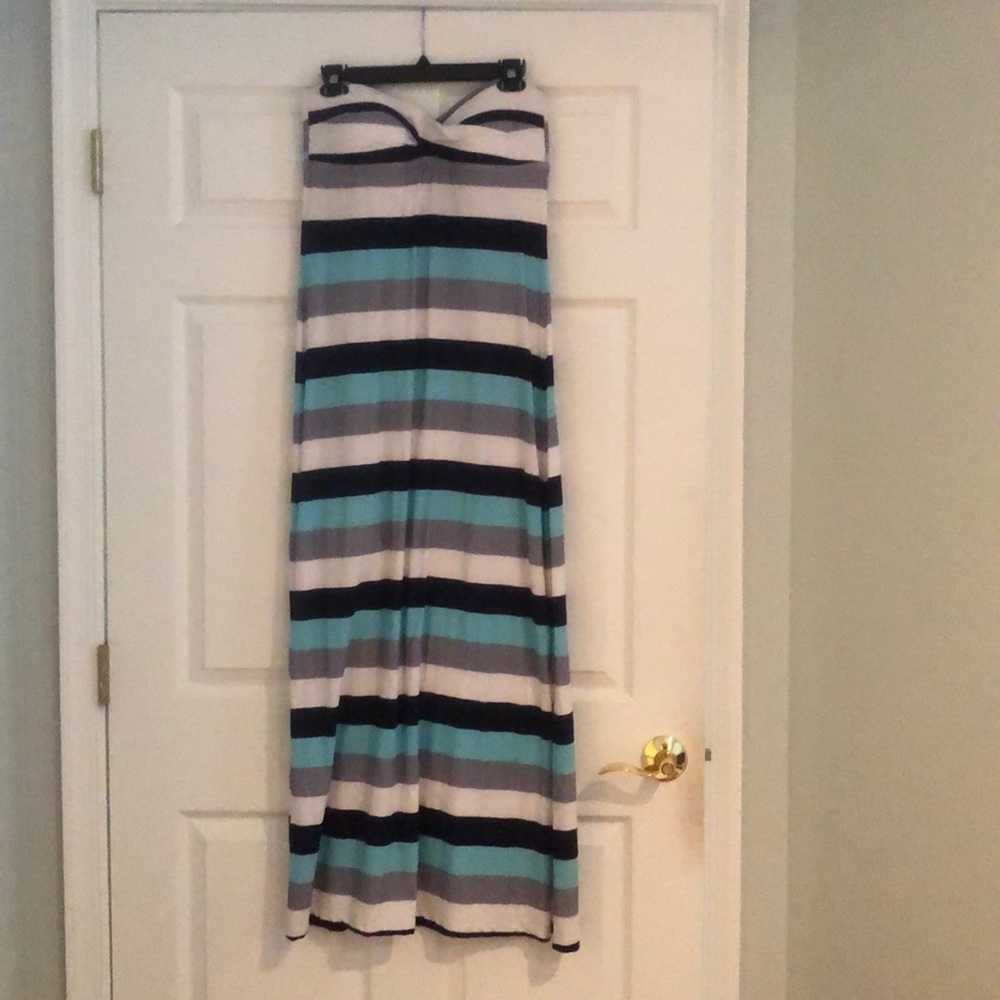 Tommy Bahama Blue Striped Maxi Dress